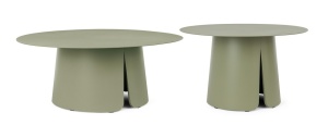SET 2 MASUTE BRYAN VERDE, CONFECTIONATE DIN ALUMINIU SI OTEL INOXIDABIL, STIL MODERN