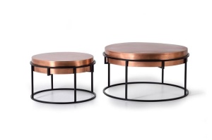 SET 2 MASUTE DE CAFEA 1140, ARAMIU, DIN METAL, STIL MODERN G&C