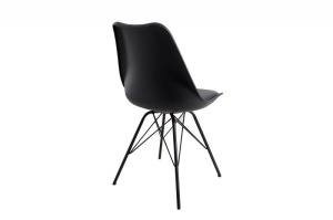 SET 4 SCAUNE NEGRE SCANDINAVIA RETRO 36192 - DESIGN SCANDINAV - Img 4
