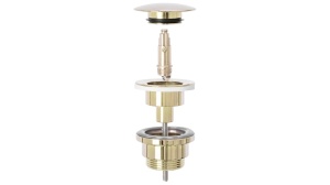 SIFON LAVOAR REA UNIVERSAL, CU DOP TIP CLICK CLACK, AURIU LUCIOS, DIN ALAMA, CALITATE SUPERIOARA - Img 3