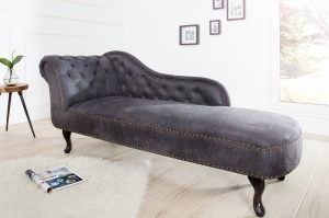 SOFA STIL ENGLEZESC GRI ANTIC CHESTERFIELD 37475 - DESIGN VINTAGE - Img 2