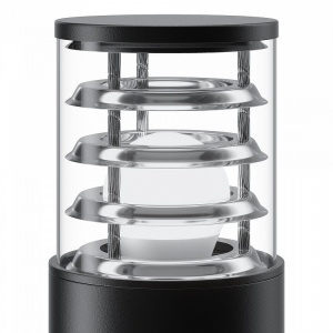 STALP EXTERIOR BRONX O576FL-01B1, NEGRU, DIN METAL SI STICLA, STIL MODERN, MAYTONI - Img 3