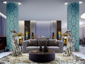 STATUETA DECORATIVA BAGUIRA, 60x150 CM, DIN STICLA SI FIBRE DE STICLA, STIL MODERN - Img 5