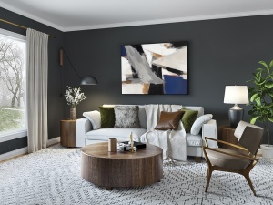 TABLOU CANVAS ESPACIOS II, 120x90 CM, RAMA DIN POLISTIREN, STIL MODERN