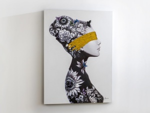 TABLOU CANVAS PERFIL I, 90x120 CM, STIL MODERN - Img 2