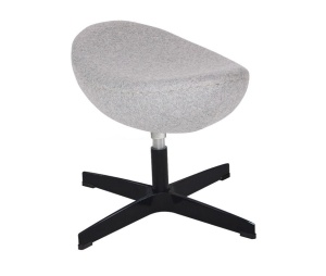 TABURET-SUPORT PENTRU PICIOARE GRI EGG CLASSIC BLACK STIL MODERN B2