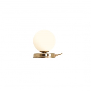 VEIOZA BALL S, 17 CM, AURIE, DIN STICLA SI METAL, STIL MODERN