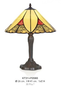 VEIOZA DEOSEBITA TIFFANY, COD KT31+P2080, DIN METAL SI STICLA