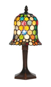 VEIOZA DEOSEBITA TIFFANY, COD Y604, DIN METAL SI STICLA