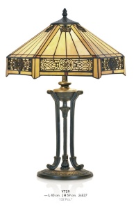 VEIOZA DEOSEBITA TIFFANY, COD YT29, DIN METAL SI STICLA
