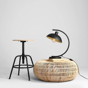 VEIOZA ESPACE, 49 CM, NEAGRA, DIN METAL, STIL MODERN - Img 3