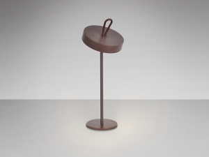 VEIOZA GONG, 35 CM, MARO/OPAL, DIN METAL SI ABS, STIL MODERN - Img 4