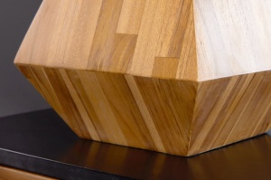 VEIOZA MODERNA, DIAMOND 60CM, LEMN TEC SI ABAJUR - Img 4