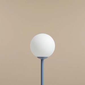 VEIOZA PINNE, 35 CM, ALBASTRA, DIN STICLA SI METAL, STIL MODERN