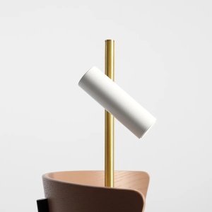 VEIOZA TREVO, 54 CM, ALAMA/ALB, DIN METAL, STIL MODERN - Img 2