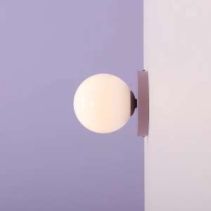 APLICA BALL II S, 15 CM, LILIAC, DIN STICLA SI METAL, STIL MODERN