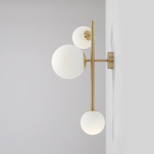 APLICA DIONE, 3 BRATE, 67,5 CM, ALAMA, DIN STICLA SI METAL, STIL MODERN
