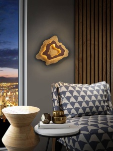 APLICA HALO, 27 CM, AURIE, DIN METAL, STIL MODERN