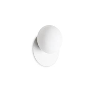 APLICA NINFEA AP1, ALB, DIN METAL, STIL MODERN