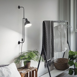 APLICA SHOWER AP1, NEGRU, DIN METAL, STIL VINTAGE - Img 2