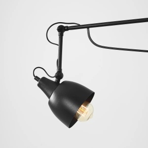 APLICA SOHO LONG, 29 CM, NEAGRA, DIN METAL, STIL MODERN - Img 4