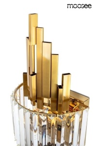 APLICA TOWERS GOLD, CONFECTIONATA DIN METAL SI CRISTAL, STIL MODERN - Img 4