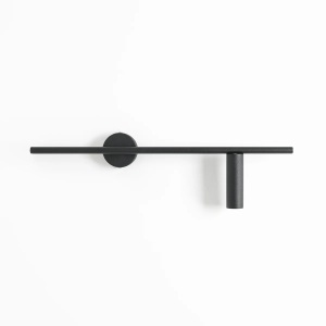 APLICA TREVO, 17 CM, NEAGRA, DIN METAL, STIL MODERN