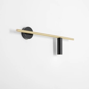 APLICA TREVO, 17 CM, NEGRU/ALAMA, DIN METAL, STIL MODERN