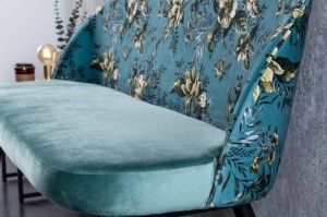 BANCA BOUTIQUE, DIN CATIFEA SI METAL 130CM, TURCOAZ, COD 41706 - Img 3