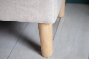 BANCUTA, CASTLE 100CM, COD 40408, DIN LEMN SI TEXTIL, STIL RUSTIC - Img 4