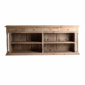 BAR COUNTER REF. 26625, CULOARE NATURALA, STIL CLASIC, DIN LEMN DE PIN RECICLAT, VIC