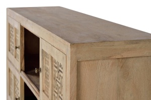 BUFET CHRIS 6174, NATURAL, DIN LEMN DE MANGO SI METAL, STIL VINTAGE G&C - Img 2