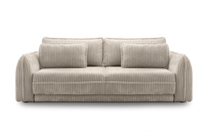 CANAPEA EXTENSIBILA NOA, BEJ GRUPA II, CONFECTIONATA DIN METAL, TEXTIL SI SPUMA POLIURETANICA, STIL MODERN
