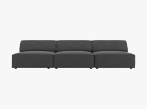CANAPEA JODIE, 3 LOCURI, 240 CM, DIVERSE CULORI SI MATERIALE, DESIGN DEOSEBIT