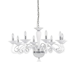 CANDELABRU DESIGN CLASIC VENETIAN MAXIMILIAN SP8 ALB