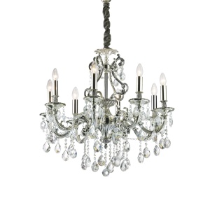 CANDELABRU GIOCONDA SP8, ARGINTIU, DIN METAL, STIL CLASIC