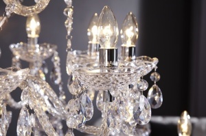 CANDELABRU TRANSPARENT KARAT 1714, CU 30 DE BRATE DESIGN CLASIC - Img 4