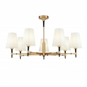 CANDELABRU ZARAGOZA H001CL-07BS, DIN METAL SI TEXTIL, STIL MODERN, MAYTONI - Img 2