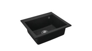 CHIUVETA BUCATARIE REA WEST XL, NEGRU METALIC, DIN GRANIT, CALITATE SUPERIOARA