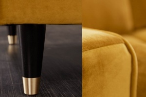 COLTAR DREAPTA 260CM, VELVET II, CATIFEA, GALBEN MUSTAR, ARTIM GROUP SELECTION - Img 5