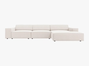 COLTAR JODIE, DREAPTA, 4 LOCURI, 284 CM, DIVERSE CULORI SI MATERIALE, DESIGN DEOSEBIT - Img 14