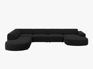 COLTAR JODIE, STANGA, 7 LOCURI, 364 CM, DIVERSE CULORI SI MATERIALE, DESIGN DEOSEBIT - Img 15