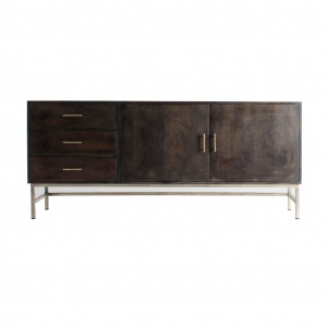 COMODA DANTA REF. 27640, DIN LEMN MASIV DE MANGO SI METAL, STIL VINTAGE, VIC