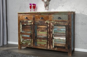 COMODA, JAKARTA WILD 125CM, DIN LEMN MASIV RECICLAT, REALIZAT MANUAL, ARTIM GROUP SELECTION