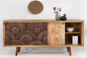 COMODA MANDALA MANGO 160 cm - 38729 - DESIGN MODERN ORIENTAL - Img 3