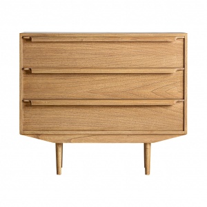 COMODA NYRY REF. 25453, CULOARE NATURALA, STIL NORDIC, DIN LEMN MASIV, VIC