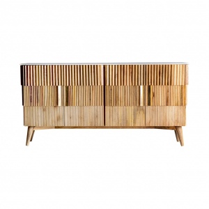 COMODA PLISSÉ REF. 28600, DIN LEMN MASIV DE MANGO SI CERAMICA, STIL MODERN, VIC