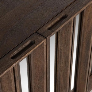 COMODA TV BRYANT, 180 CM, MARO, DIN LEMN DE MANGO SI OGLINDA, RICHMOND INTERIORS - Img 6