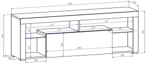 COMODA TV STEJAR CU LED SI TELECOMANDA EVEREST - DESIGN MODERN - Img 2