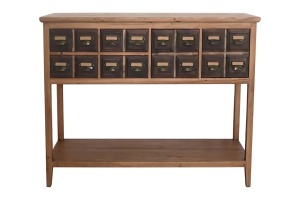 CONSOLA, STIL RETRO, HERITAGE 125CM, LEMN DE PIN SI METAL, ARTIM GROUP SELECTION